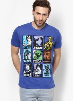 Star Wars Blue Printed Round Neck T-Shirts