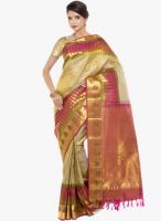 Sudarshan Silk Beige Printed Saree