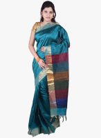 Sudarshan Silk Blue Printed Saree
