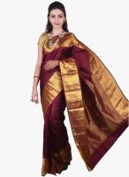 Sudarshan Silk Maroon Printed Saree