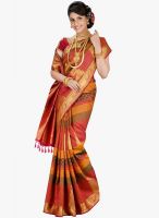 Sudarshan Silk Red Printed Saree