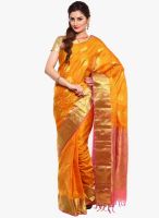 Sudarshan Silk Yellow Printed Saree