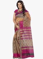 Triveni Sarees Beige Printed Casual Saree