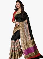 Triveni Sarees Black Printed Saree