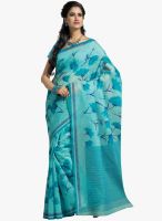 Triveni Sarees Blue Printed Casual Saree