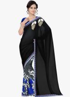 Triveni Sarees Grey Embroidered Saree