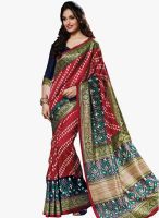 Triveni Sarees Maroon Printed Saree