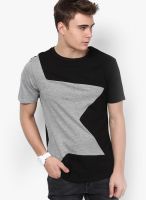 Tshirt Company Black Solid Round Neck T-Shirts