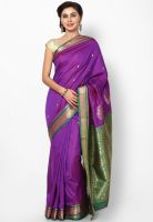 Urban Vastra Silk Purple Saree