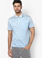 Wilkins & Tuscany Light Blue Solid Polo T-Shirts