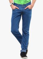 Yepme Washed Blue Slim Fit Jeans