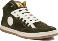 Bacca Bucci Men genuine leather olive Sneakers(Olive)
