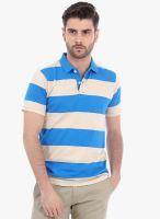 Basics Blue Striped Polo T-Shirt