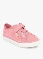 Clarks Brillprize Pink Glitter Sneakers