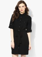 Dorothy Perkins Black Collar Shirt Dress