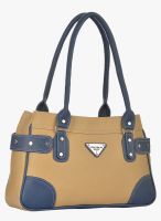 FOSTELO Beige/Blue Polyurethane (Pu) Handbag