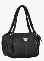 FOSTELO Black Polyurethane (Pu) Handbag