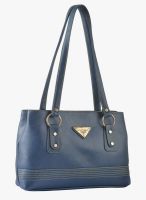 FOSTELO Blue Polyurethane (Pu) Handbag