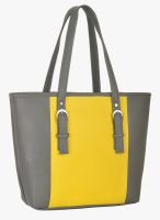 FOSTELO Yellow Polyurethane (Pu) Handbag