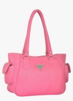 FOSTELO Pink Polyurethane (Pu) Handbag