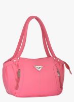 FOSTELO Pink Polyurethane (Pu) Handbag