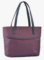 FOSTELO Purple/Grey Polyurethane (Pu) Handbag