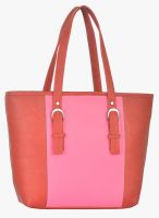 FOSTELO Red/Pink Polyurethane (Pu) Handbag