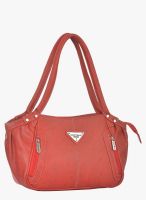 FOSTELO Red Polyurethane (Pu) Handbag