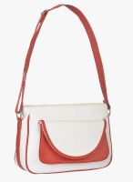 FOSTELO Red/White Polyurethane (Pu) Sling Bag