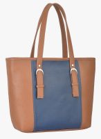 FOSTELO Tan/Blue Polyurethane (Pu) Handbag