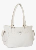 FOSTELO White Polyurethane (Pu) Handbag