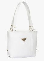 FOSTELO White Polyurethane (Pu) Handbag