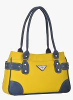 FOSTELO Yellow/Blue Polyurethane (Pu) Handbag