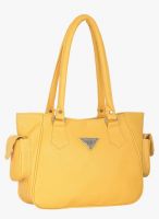 FOSTELO Yellow Polyurethane (Pu) Handbag