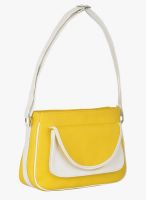 FOSTELO Yellow/White Polyurethane (Pu) Sling Bag