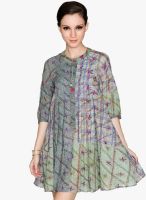 Label Ritu Kumar Multicoloured Printed Shift Dress
