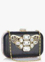 Molcha Magica Cluster Of Crystal Crush Grey/Golden Clutch