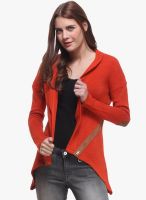 NINETEEN Orange Solid Shrug