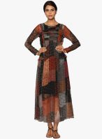 Label Ritu Kumar Multicoloured Printed Maxi Dress