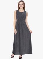 SVT ADA Collection Black Printed Maxi Dress