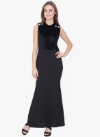 SVT ADA Collection Black Solid Maxi Dress