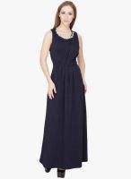 SVT ADA Collection Navy Blue Printed Maxi Dress