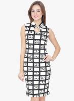 SVT ADA Collection White Printed Bodycon Dress