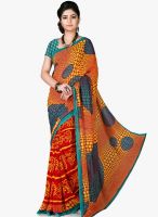 7 Colors Lifestyle Yellow Printed Saree