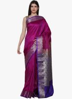 Xclusive Chhabra Wine Printed Saree