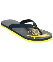 Puma Black & Yellow Slippers