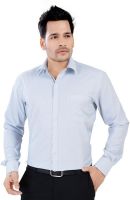 Alanti Men's Striped Formal Blue Shirt