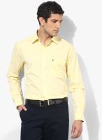 Allen Solly Yellow Slim Fit Casual Shirt
