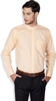Arihant Men's Self Design Formal Orange Shirt