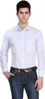 Ausy Men's Solid Formal White Shirt